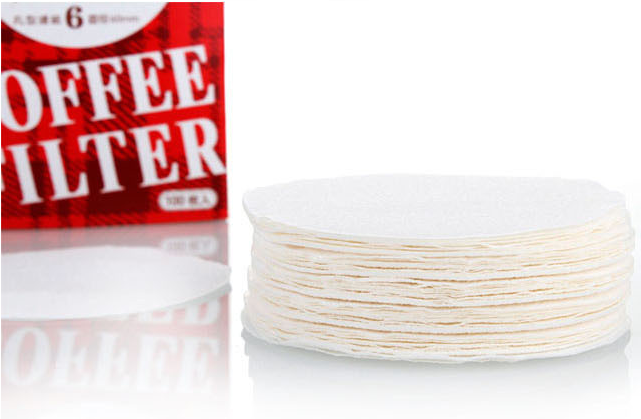 กระดาษกรองกาแฟ มอคค่าพอท ขนาด 6 คัพ (60mm จำนวน 100แผ่น) รหัส 1512