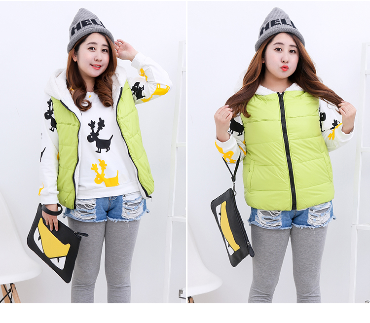 PreOrderคนอ้วน - เสื้อกั๊กกันหนาวแฟชั่น ไซส์ใหญ่ คนอ้วน ทรงแพนด้า พิมพ์หน้าแพนด้าด้านหลัง มีHoodแพนด้า สี : เขียวทหาร / ส้ม / เขียวเรืองแสง / เขียว / ดำ