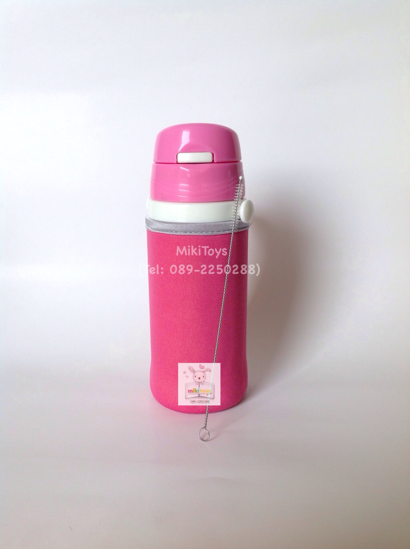 ✅กระติกน้ำมินนี่เมาส์ Disney Minnie Mouse สีชมพู สกรีนลายด้านเดียว แถมฟรี!! ถุงหุ้มช่วยรักษาอุณหภูมิ1ถุงและแปรงล้างหลอด1ชิ้นค่ะ^^