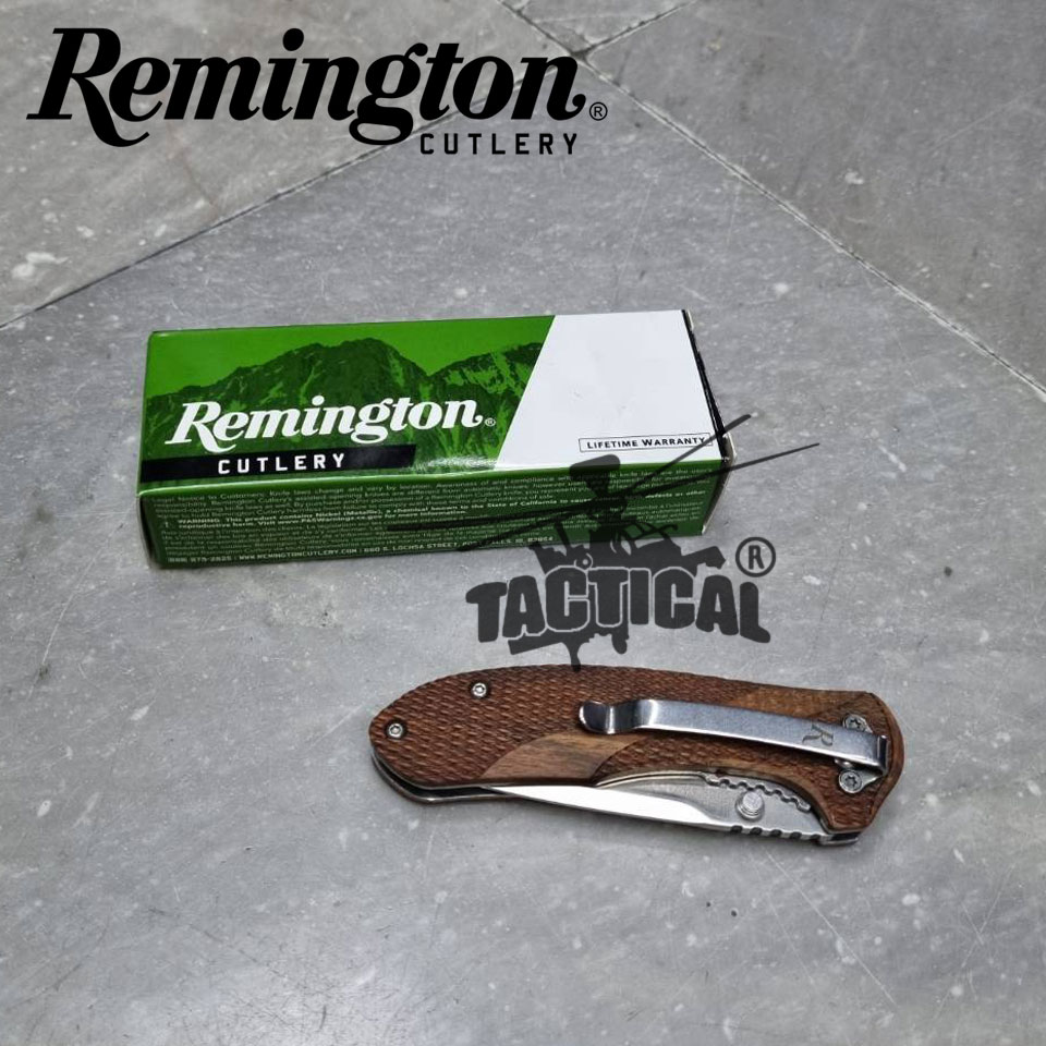 มีดพับ มีกริปเหน็บ ยี่ห้อ Remington R 40002-B ของแท้