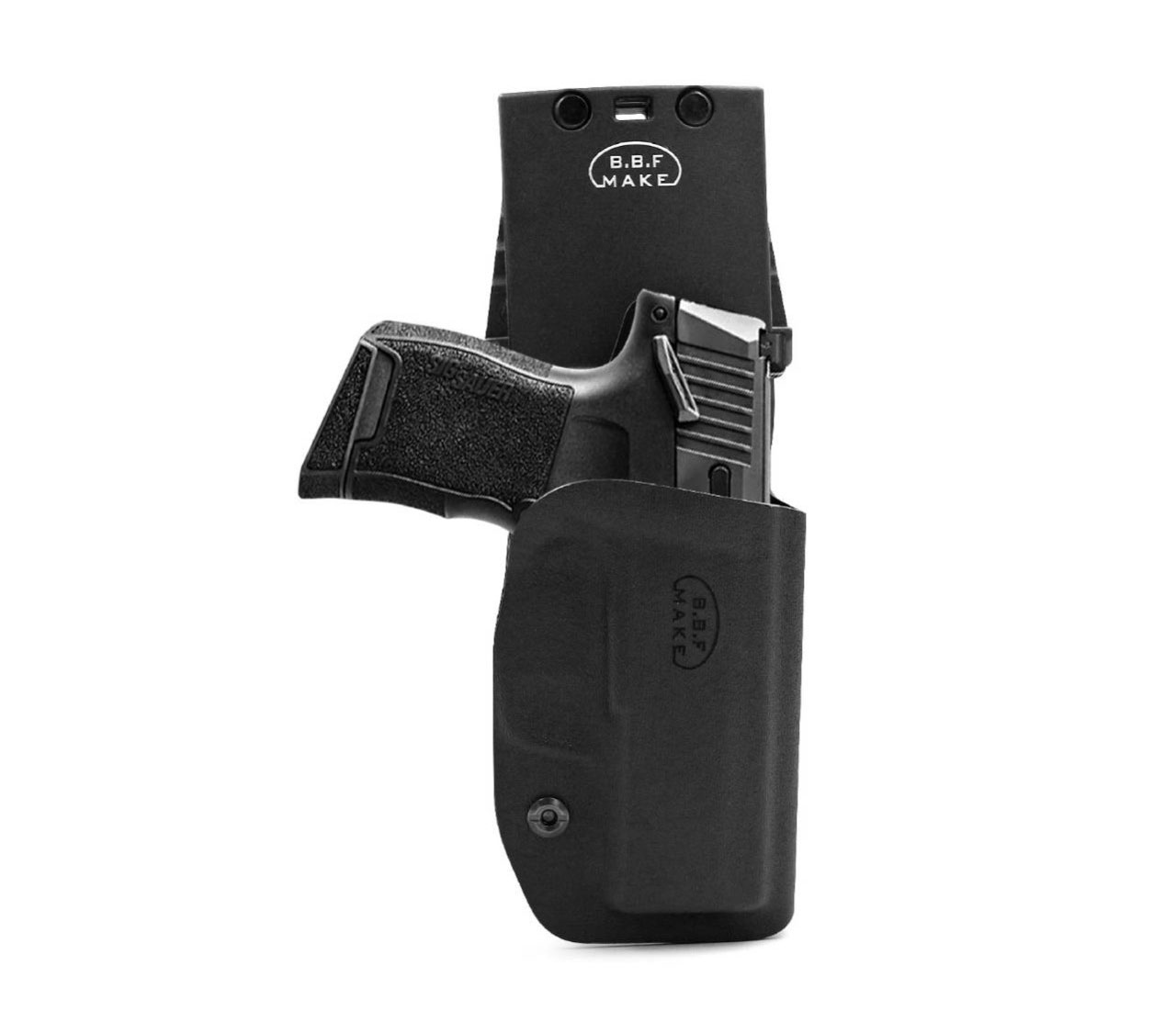 ซองปืนพกนอก + เพลทต่ำ รัดขา B.B.F Make Kydex Holster