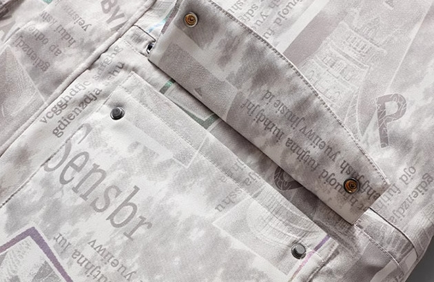 M2324-0002 เสื้อกันหนาวผู้ชาย บุนวม ลายสวยจ้า