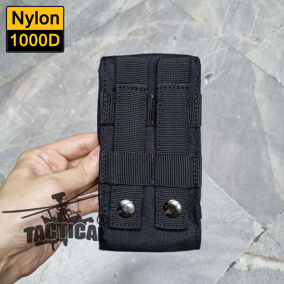 ซองโทรศัพท์ ผ้า 1000D ดำสนิท