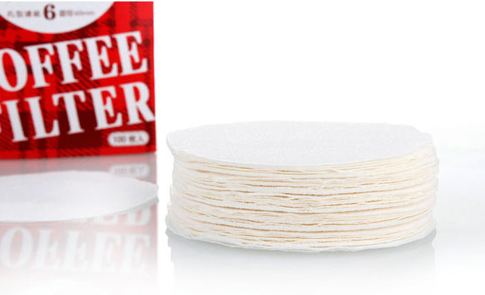 กระดาษกรองกาแฟ มอคค่าพอท ขนาด 6 คัพ (60mm จำนวน 100แผ่น) กล่องแดง กระดาษกรองสีขาว PEARL House รหัส
