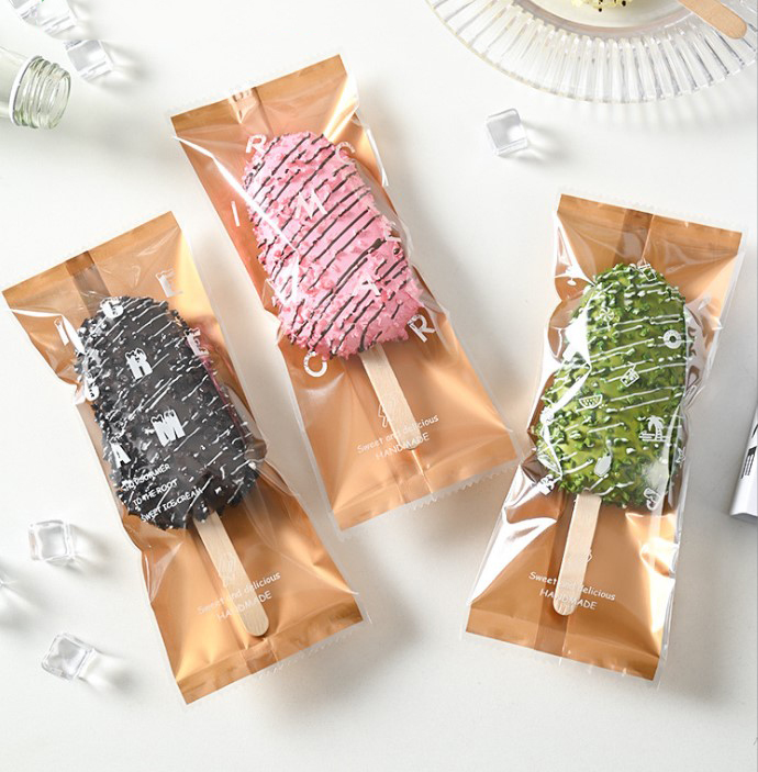 แพ็คเกจไอศครีมแท่ง (ใช้ร่วมกับเครื่องซีลความร้อน) แพ็ค 100 ชิ้น