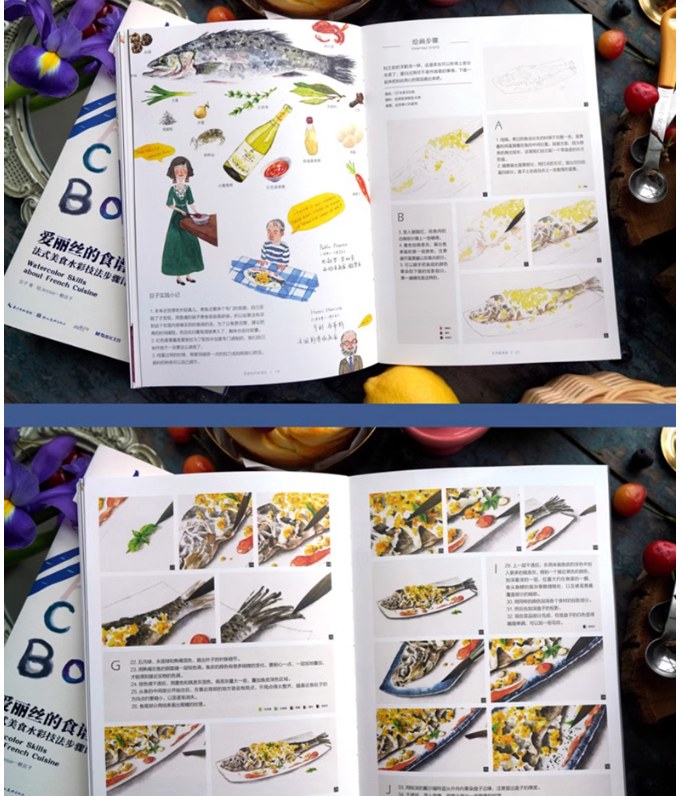 Alice's Cookbook มาวาดอาหารฝรั่งเศษด้วยสีน้ำสุดสวยกันเถอะ!