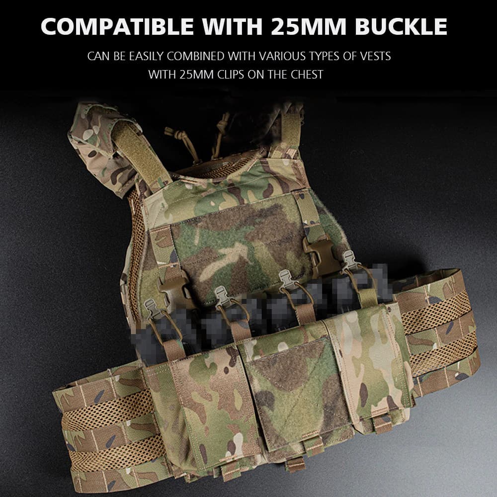 เพ้าแม็กกาซีน 5.56 แบบ 4 ช่อง (Velcro Front Panel)