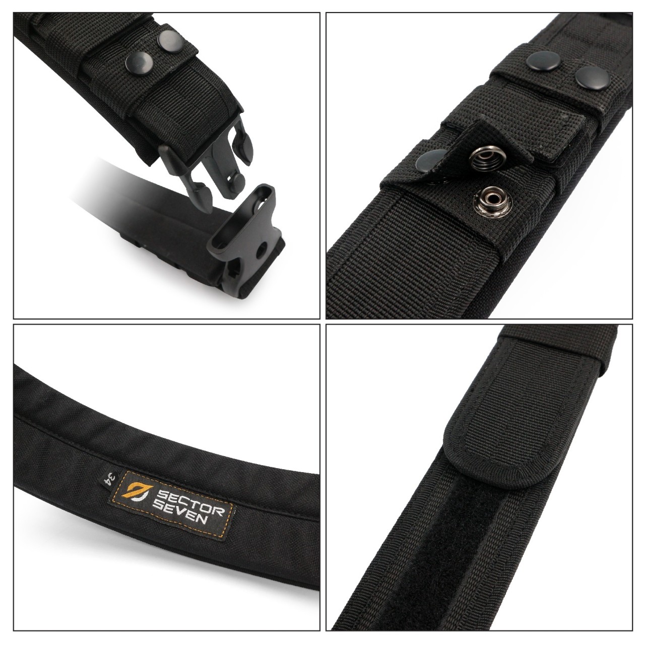 เข็มขัด 191 บุนวม Sector Seven หัว Safety-Lock