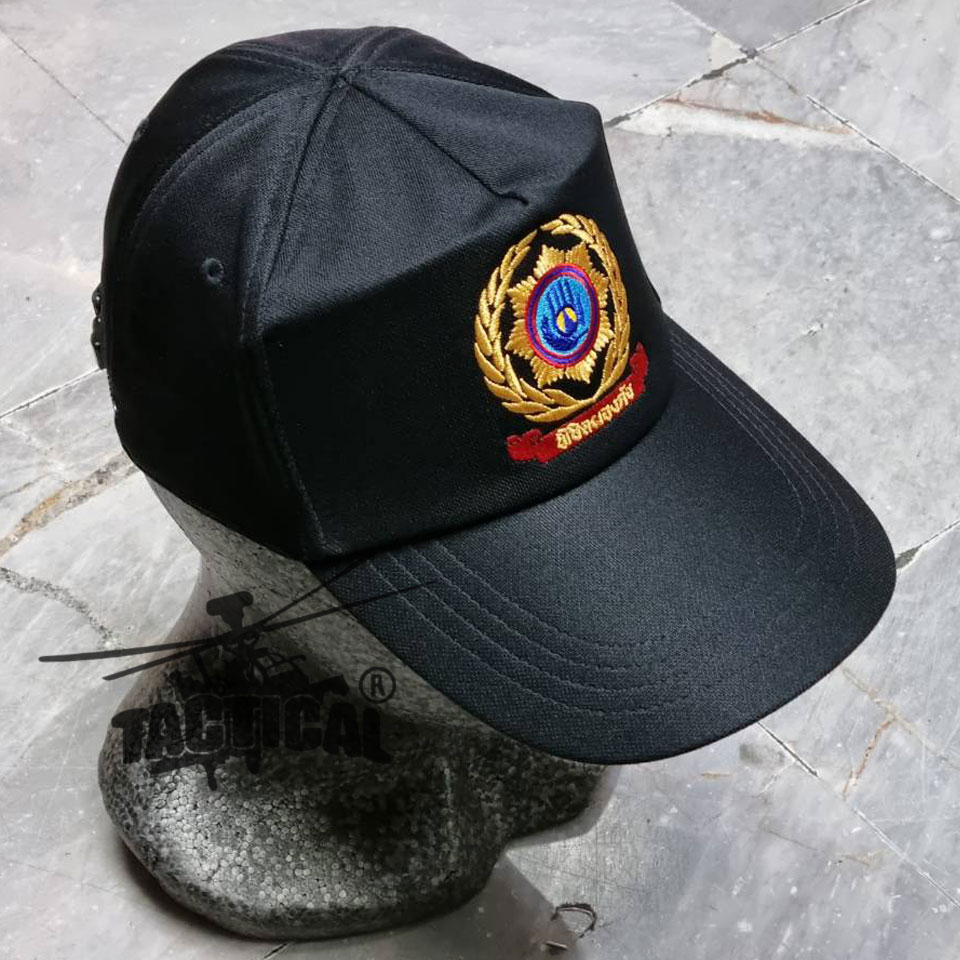 หมวกแก๊ป พิชิตผองภัย ดำ ซิปหลัง