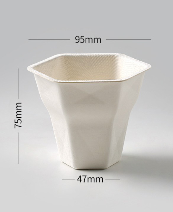 ถ้วยไอศครีม ของหวาน ขนาด 200 ml. ย่อยสลายได้ในธรรมชาติ (Biodegradable) แพ็ค 50 ชิ้น