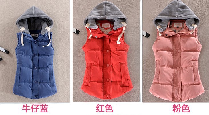 PreOrderคนอ้วน - เสื้อกั๊กกันหนาวแฟชั่น ไซส์ใหญ่ คนอ้วน ผ้าฝ้ายไม่หนามาก แขนกุด กระเป๋าข้าง สี : ฟ้า / เขียว / เหลือง / ไวน์แดง / แดง / ชมพู / กุหลาบแดง / ส้ม / ดำ / เบจ