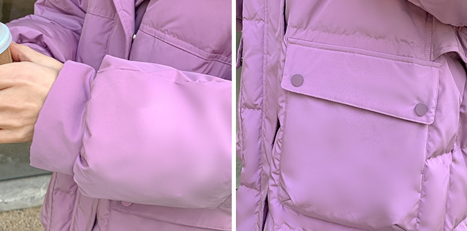 2324-0023 โค้ทสีสวย ๆ อีกจ้า มีเฟอร์ถอดได้