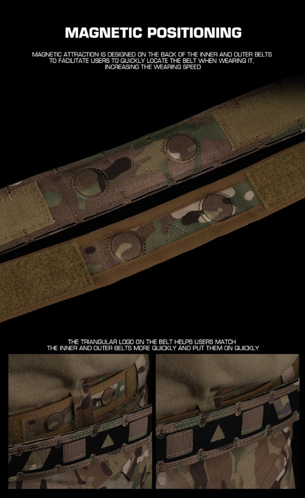 เข็มขัดแม่เหล็กยุทธวิธี 2 ชั้น (Magnetic Battle Belt)