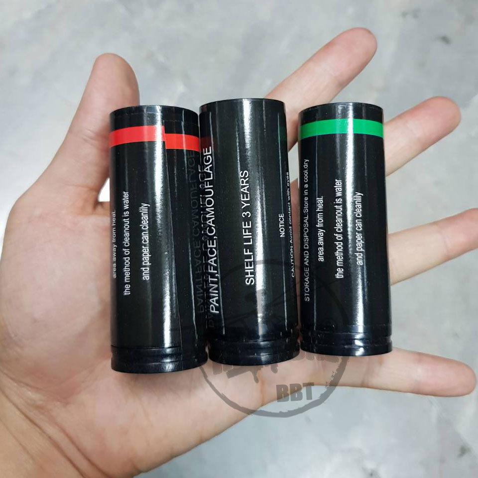 สีพรางหน้าแบบหลอด ได้ 3 สี