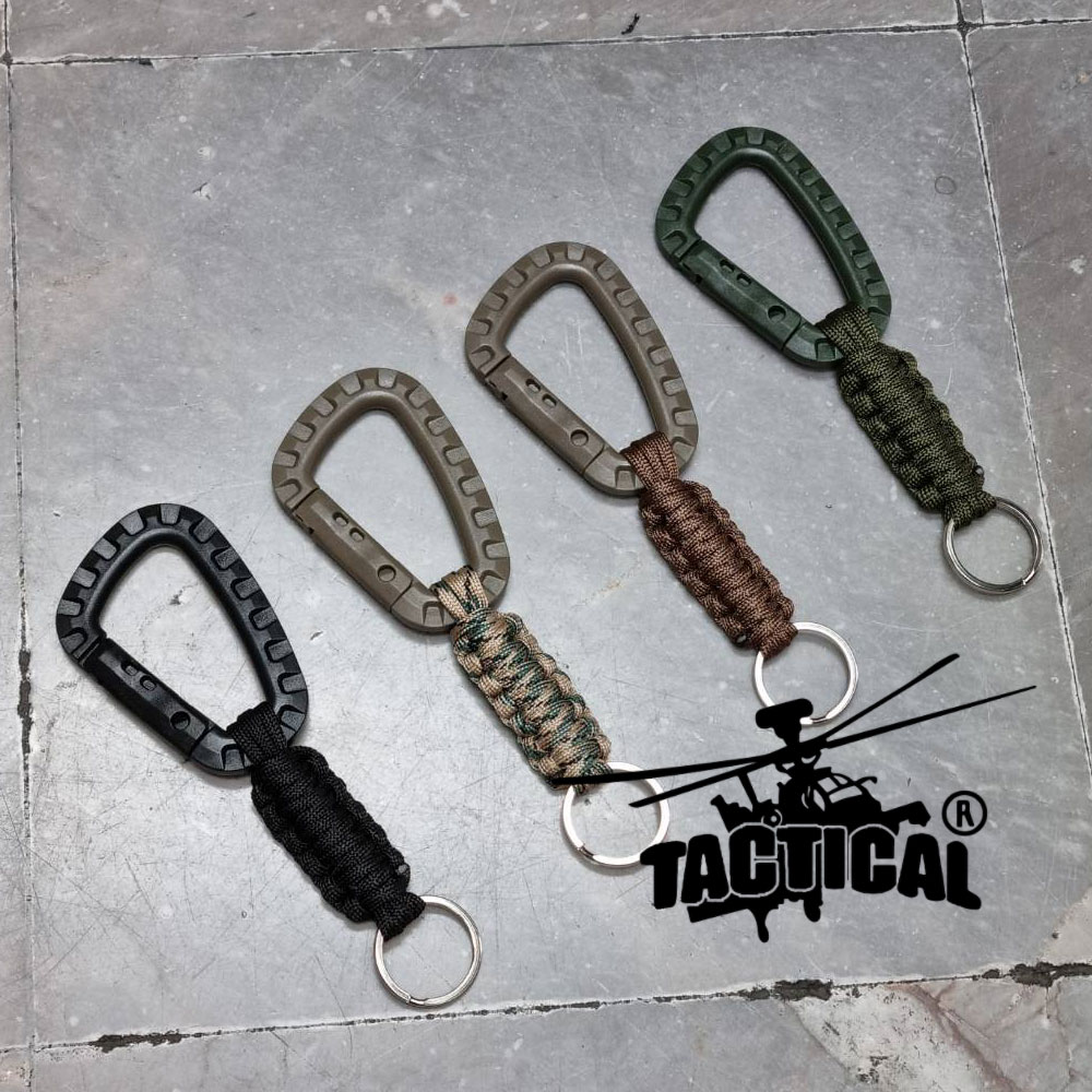 (รวม) พวงกุญแจเชือก Carabiner Tactical Link