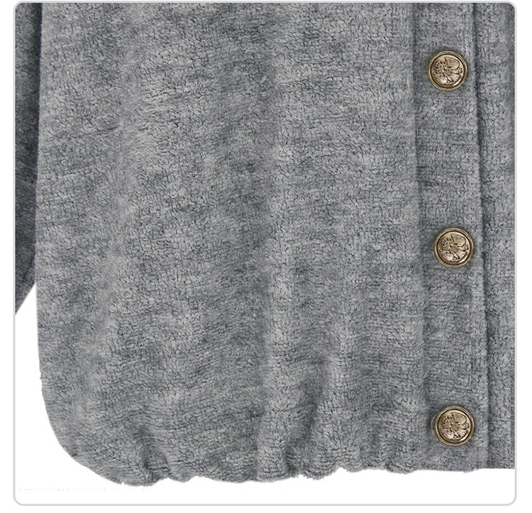 PreOrderไซส์ใหญ่ - เสื้อกันหนาวแฟชั่นไซส์ใหญ่ เวตเตอร์ถัก เป็นเสื้อคลุม สบาย ๆ สีเทา