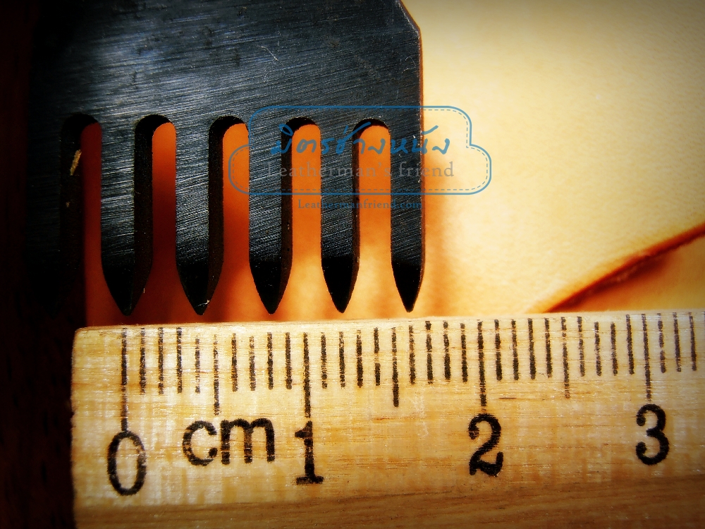 ชุดส้อมตอก รุ่นเหรียญทองแดง 1+2+4+6 ฟัน ระยะความกว้างฟัน 2 มิล ระยะห่างฟัน 4 มิล