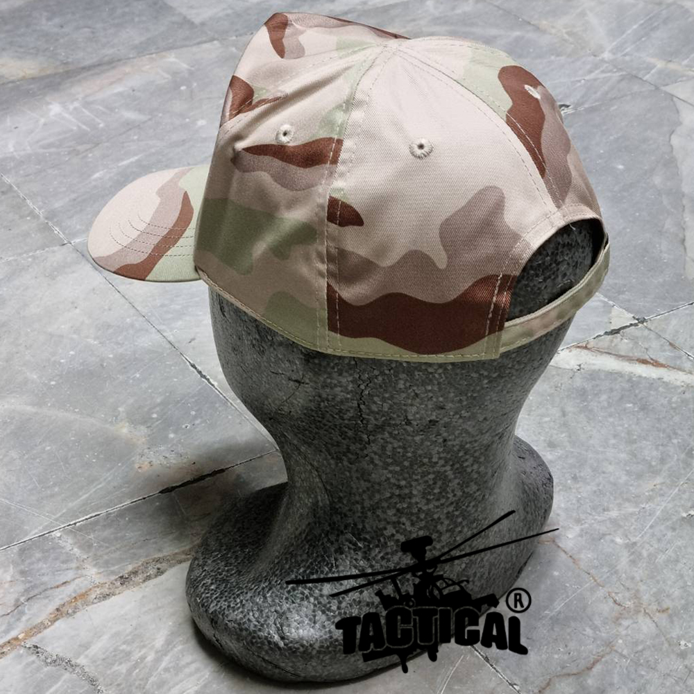 หมวกแก๊ป พรางทราย อส. สิงห์ ซิปหลัง