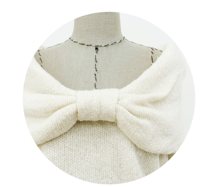 Pre Order - เสื้อกันหนาวแฟชั่น ดีไซด์เก๋ คอปก ผูกเป็นผีเสื้อ