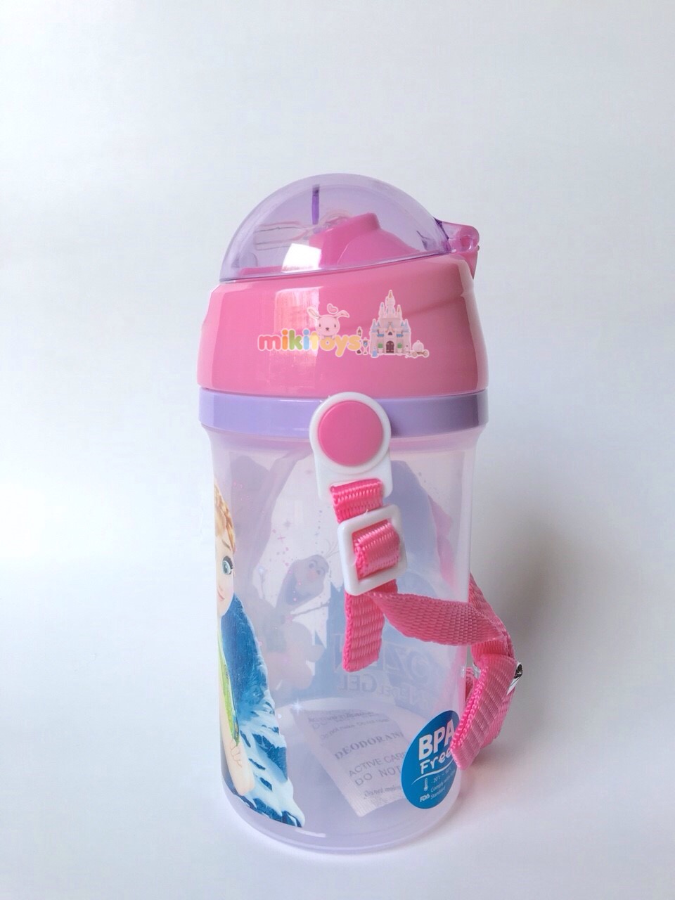 กระติกน้ำFROZEN Fever new*โฟรเซน แอนนา&เอลซ่า (Anna&Elsa) PINK สีชมพู