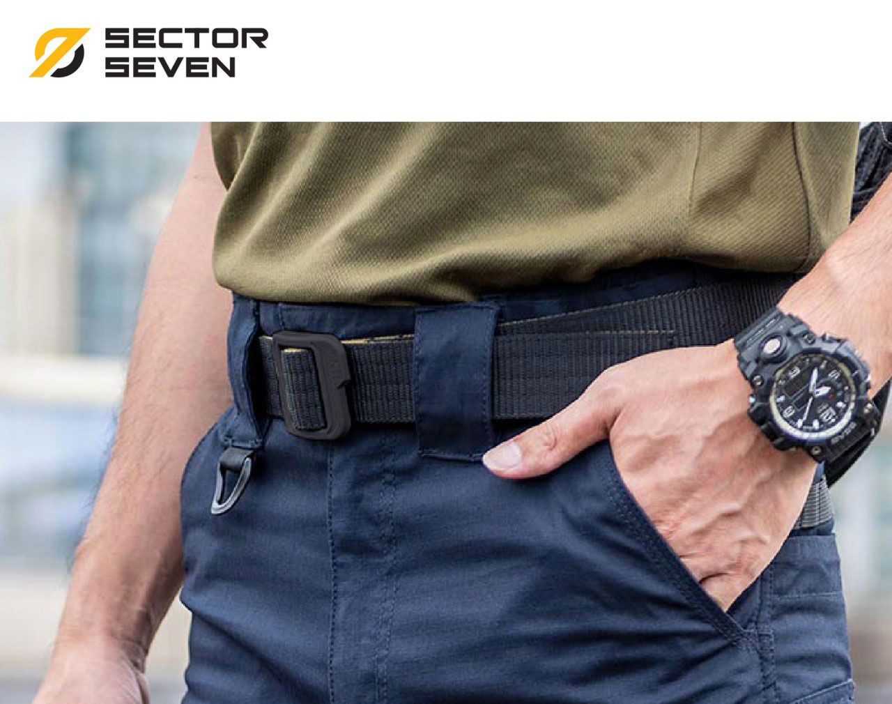 เข็มขัด Sector Seven (Original) ใส่ได้ 2 ด้าน