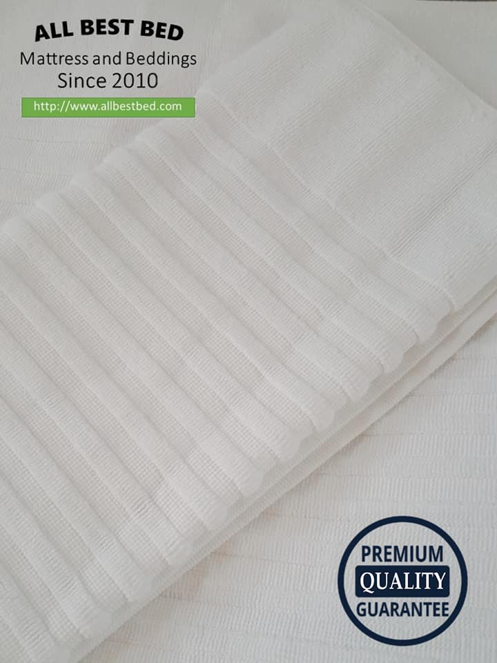 ผ้าขนหนูโรงแรม ขนคู่ สีขาว Pure Cotton100% เกรด A ทอขอบในตัว