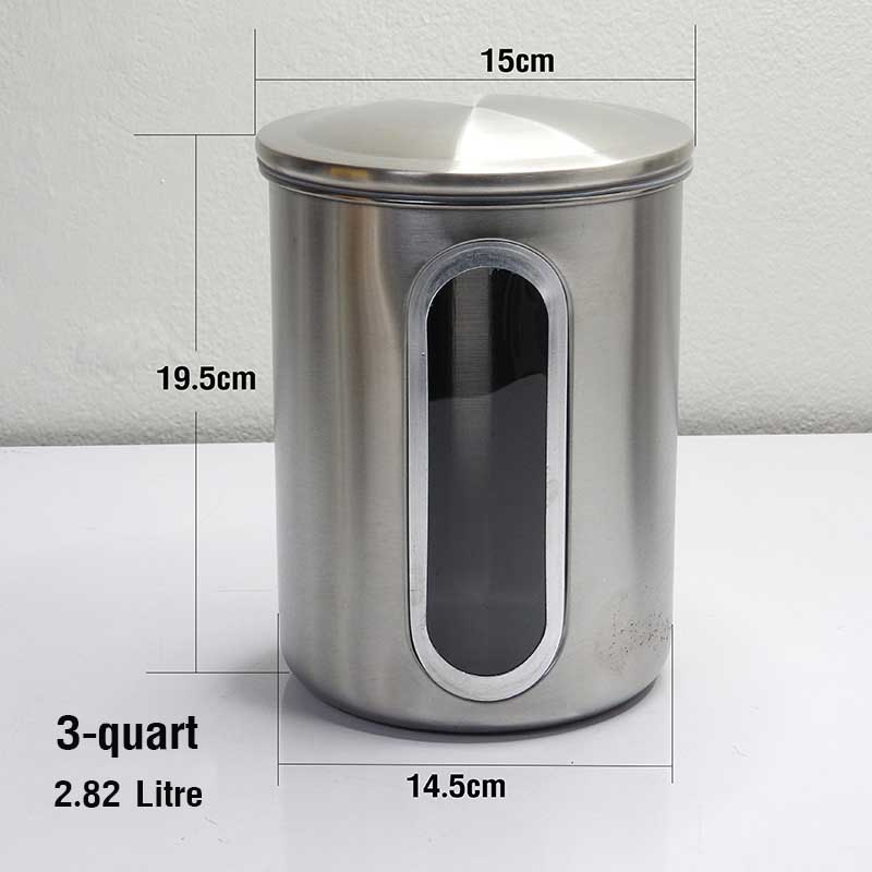 โถใส่เมล็ดกาแฟ 2-3-4 คอร์ท ชุด 3 ใบ 1610-613