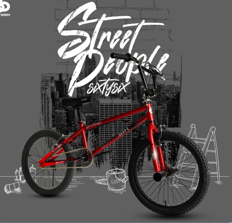 จักรยานBMX SIXTYSIX รุ่น STREET PEOPLE ล้อ20นิ้ว คอหมุนได้