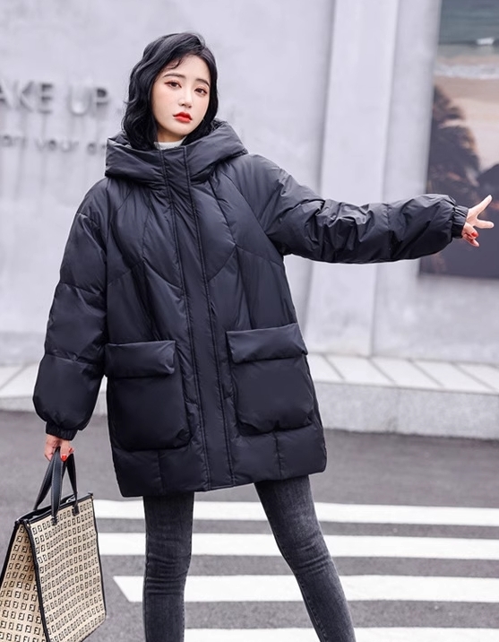 2324-0045 เสื้อกันหนาวไซส์ใหญ่ ขนเป็ด แบบสั้น ใครชอบมาจัดเลย