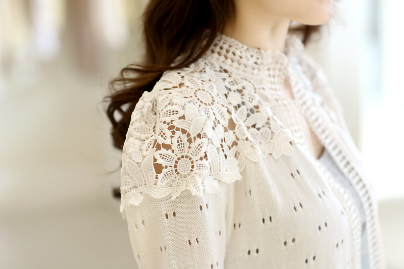 Pre Order - เสื้อคลุมกันหนาวแฟชั่นเกาหลี เสื้อถักเวตเตอร์แขนยาว แบบบาง ดีไซส์สวย