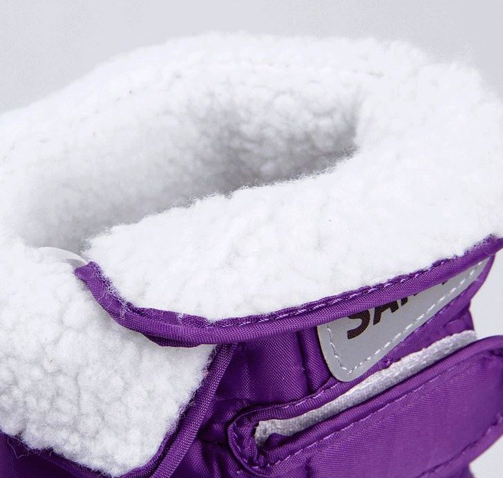 Pre Order - รองเท้าบูทกันหนาว รองเท้าบูทลุยหิมะ ผ้าร่ม+หนังPU ข้างในบุหนังสัตว์ สี : เทา / ดำ / ชมพู / ไวน์แดง / ฟ้า / ม่วง / กากี ไซส์ 35 / 36 / 37 / 38 / 39 / 40