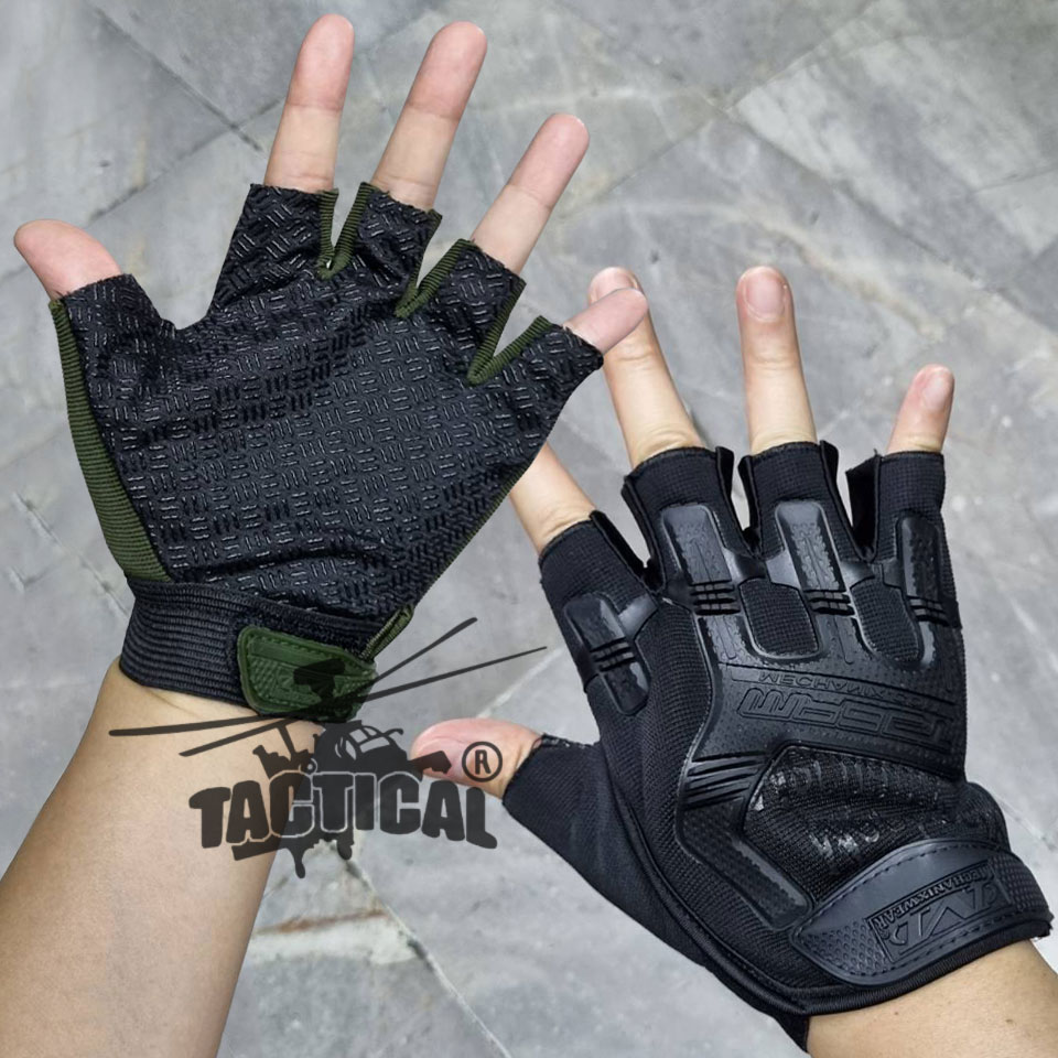 ถุงมือครึ่งนิ้ว Mechanix รุ่น M-Pact (บาง) Free Size