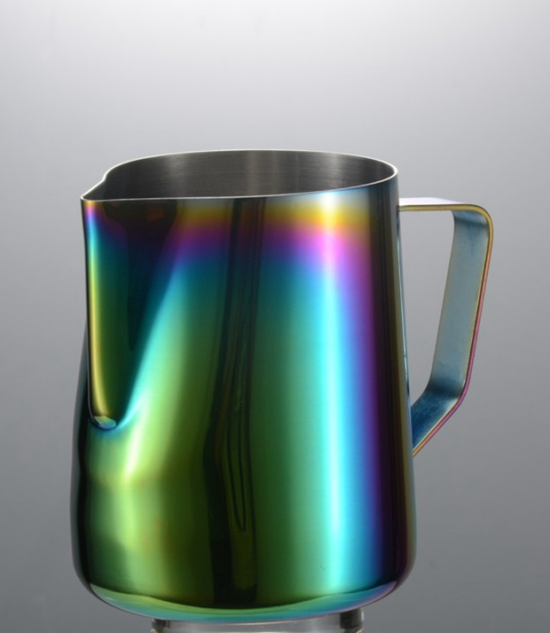 เหยือกตีฟองนมสแตนเลส ขนาด 600 ซีซี สีรุ้ง รหัส รหัส 1232