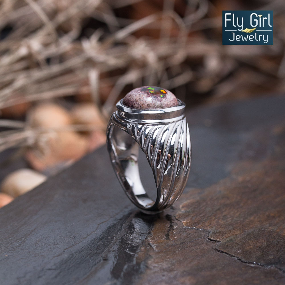 แหวนพลอย MEXICAN FIRE OPAL