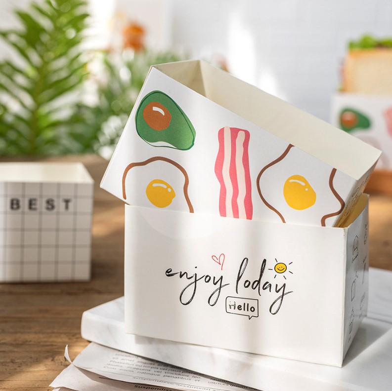 กล่องใส่แซนวิชไข่เกาหลี (แพ็ค 50 ชิ้น)