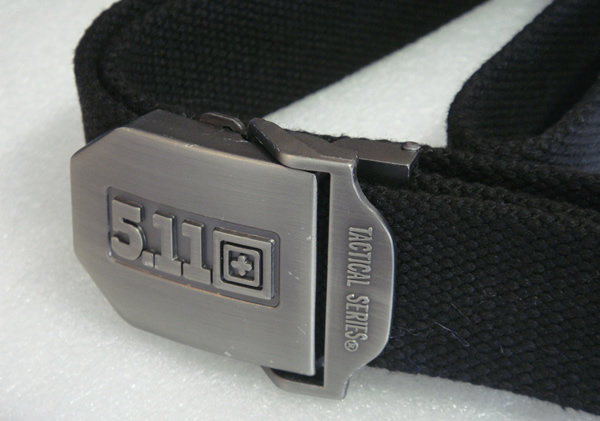 เข็มขัด หัวเงินปั้มลาย สายผ้า Canvas