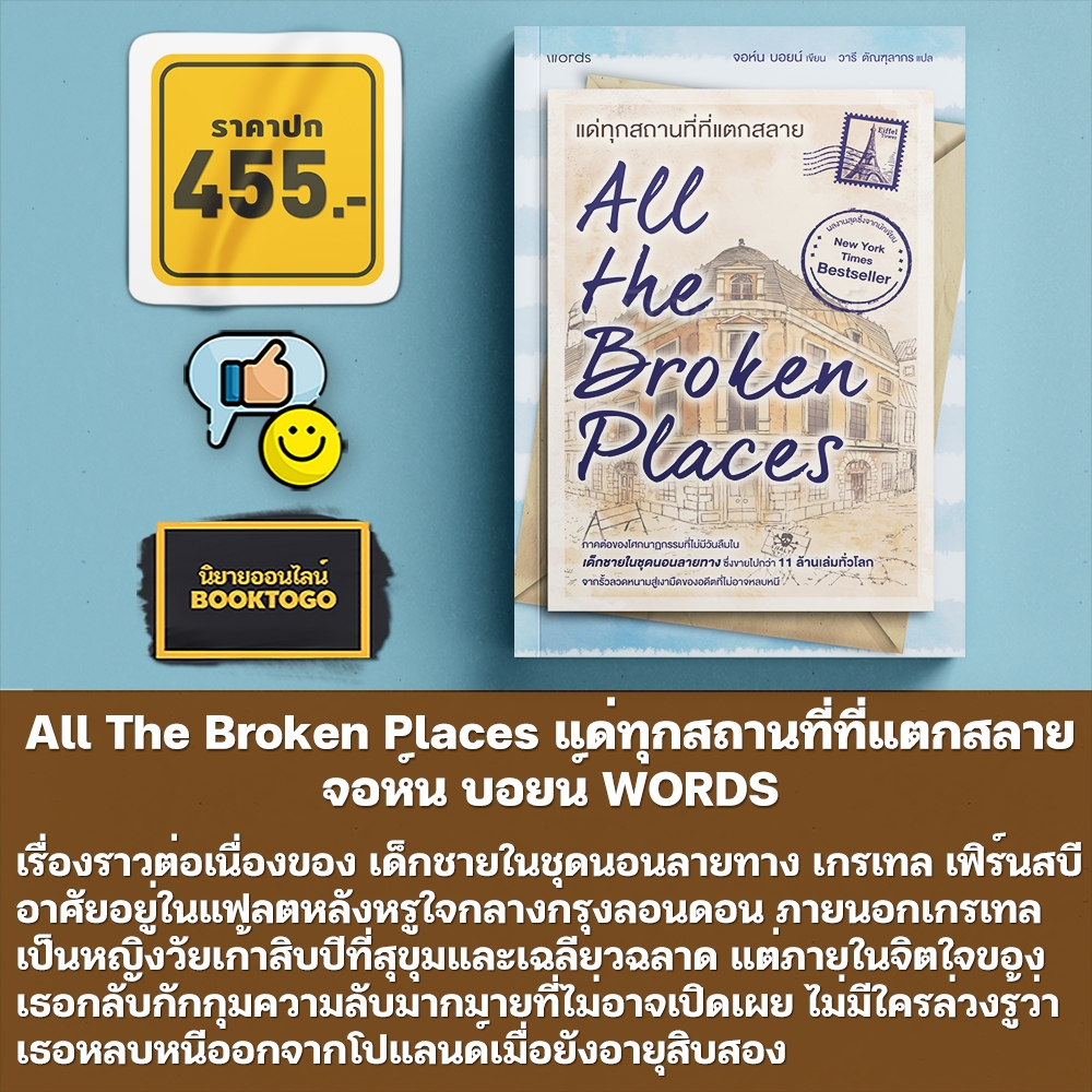 (พร้อมส่ง) แด่ทุกสถานที่ที่แตกสลาย + เด็กชายในชุดนอนลายทาง จอห์น บอยน์ WORDS
