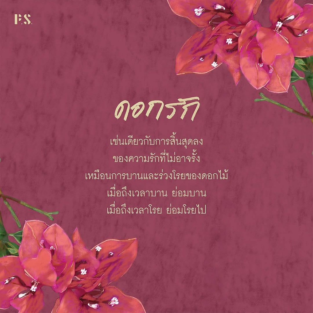 (พร้อมส่ง) ดอกรัก ตินกานต์ PS Publishing
