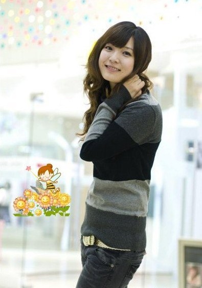 Pre Order - เสื้อกันหนาวแฟชั่น แบบบาง คอเต่า สีม่วง / สีเหลือง / สีดำ