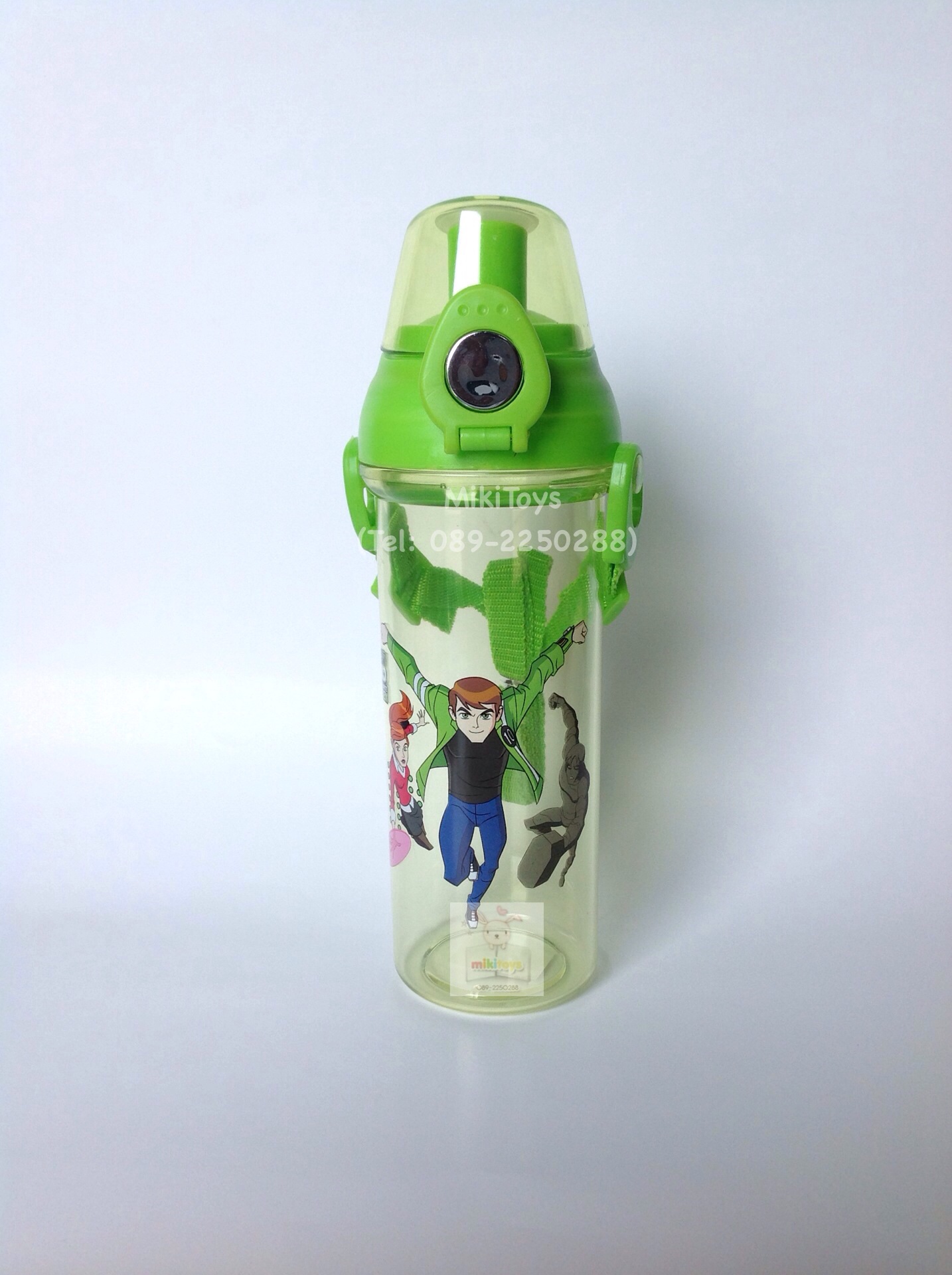 ✅กระติกน้ำ แบบยกดื่ม เบนเทน Ben10 สีเขียวใส ทำความสะอาดง๊ายง่าย^^