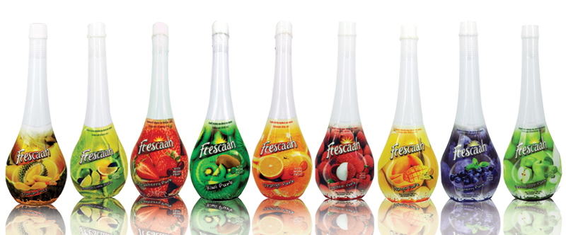 น้ำผลไม้ชนิดเข้มข้น ตราเฟรชก้า ขนาด750 ml. แต่งกลิ่นเลียนแบบธรรมชาติ เจือจางแล้ว มีน้ำผลไม้ 15 %