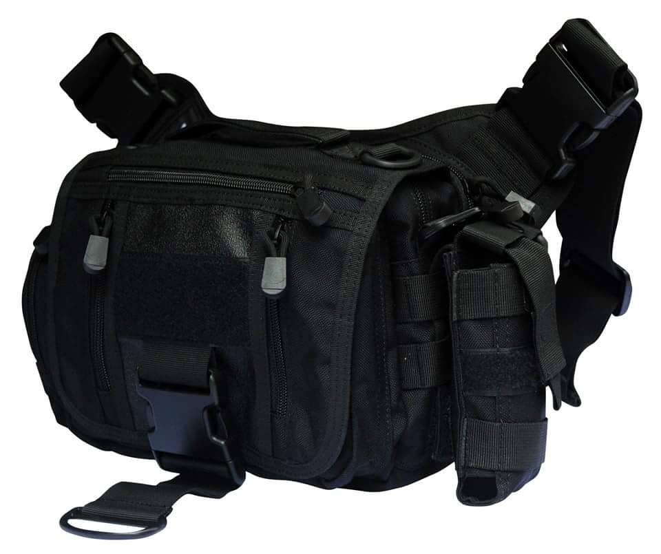 กระเป๋าปืนสะพายไหล่ สี่เหลี่ยมกลาง ผ้า Cordura