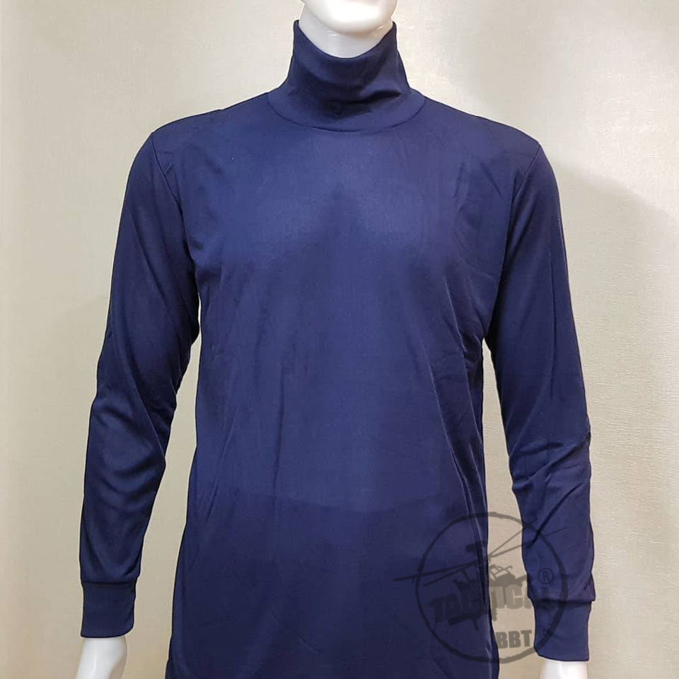 เสื้อยืดแขนยาวคอพัน ผ้า TC (ดำ เขียว กรมท่า)