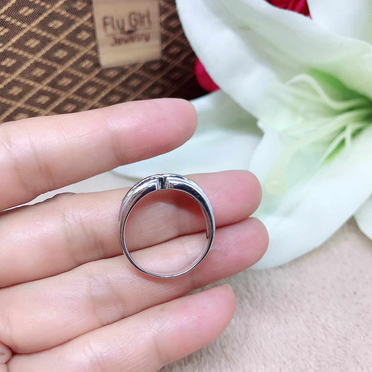 แหวนเงินแท้ พลอยบุษราคัมแท้ UNISEX