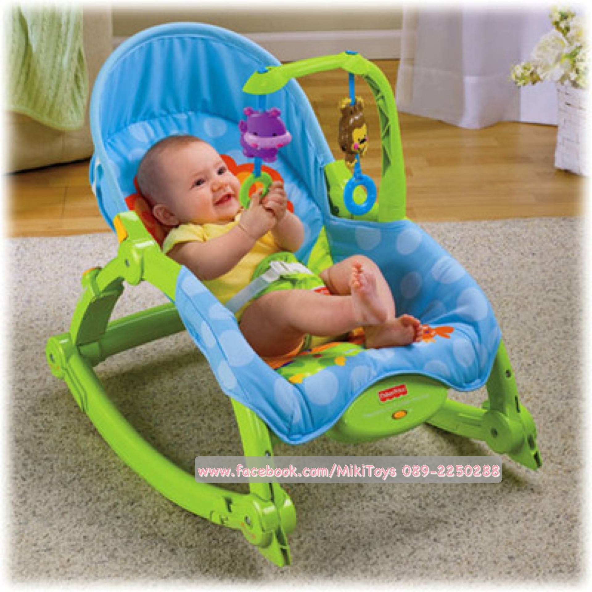 Fisher-Price Newborn to Toddler – Portable Rocker สีเขียว รุ่นคุณพอลล่า
