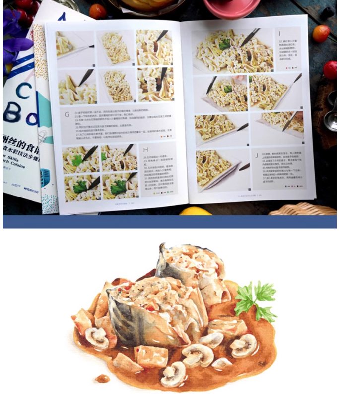 Alice's Cookbook มาวาดอาหารฝรั่งเศษด้วยสีน้ำสุดสวยกันเถอะ!