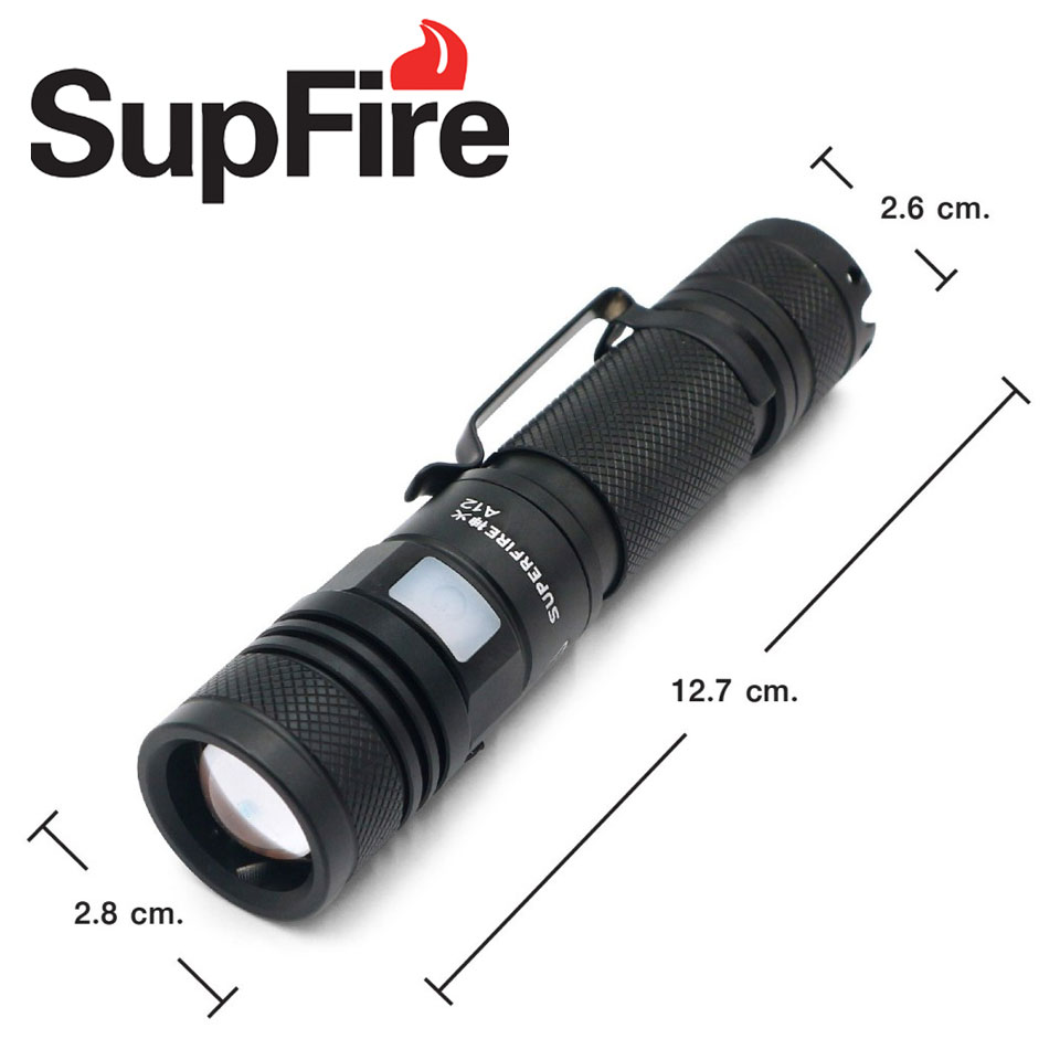 ไฟฉาย SupFire รุ่น A12 (ไฟแรง)