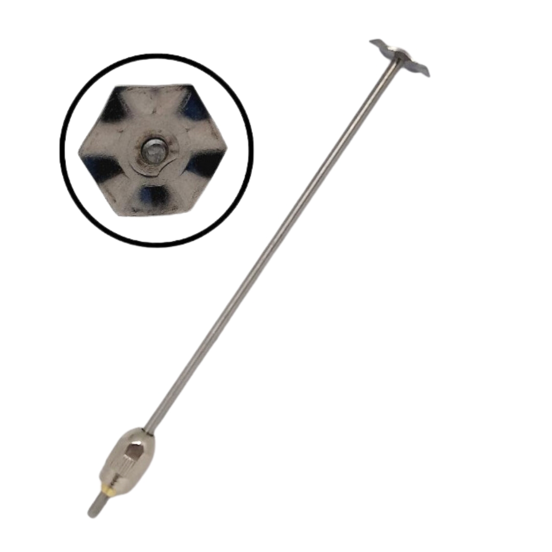 ชุดอะไหล่ก้านตีผสมโลหะหัวหกเหลี่ยม + จุกเสียบ + หัวจับ พร้อมใช้งาน ใช้กับเครื่องตีฟองนม 2563 รหัส 1169