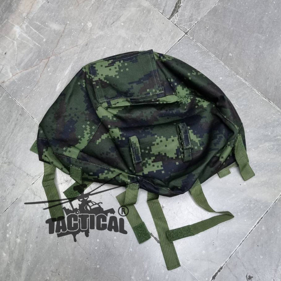 ผ้าคลุมหมวกคอบร้า มีสายรัดแว่น ช่องใส่แผนที่