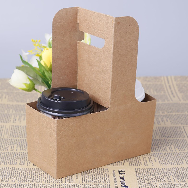 กล่องใส่แก้วกาแฟ-เครื่องดื่ม แพ็ค 50/100 ชิ้น